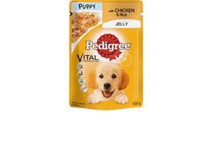 Picture of PEDIGREE JUNIOR POUCH with chicken in jelly